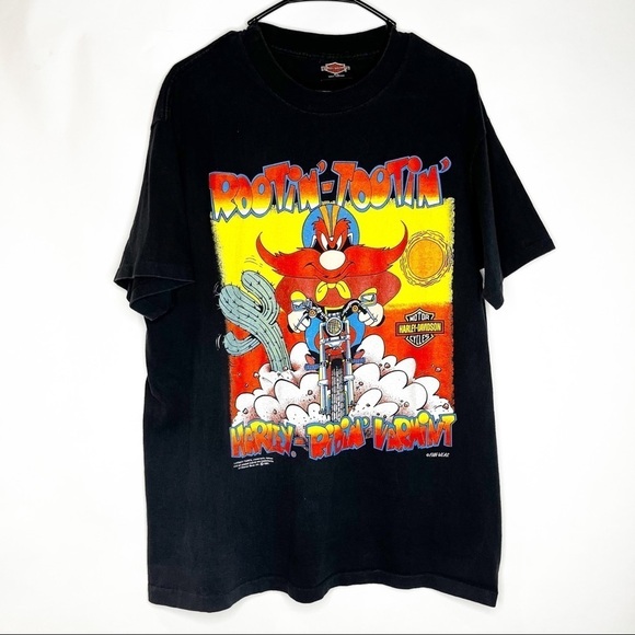 Vintage Harley-Davidson Rootin'-Tootin' Harley-Ridin' Varmint T-Shirt ©1991